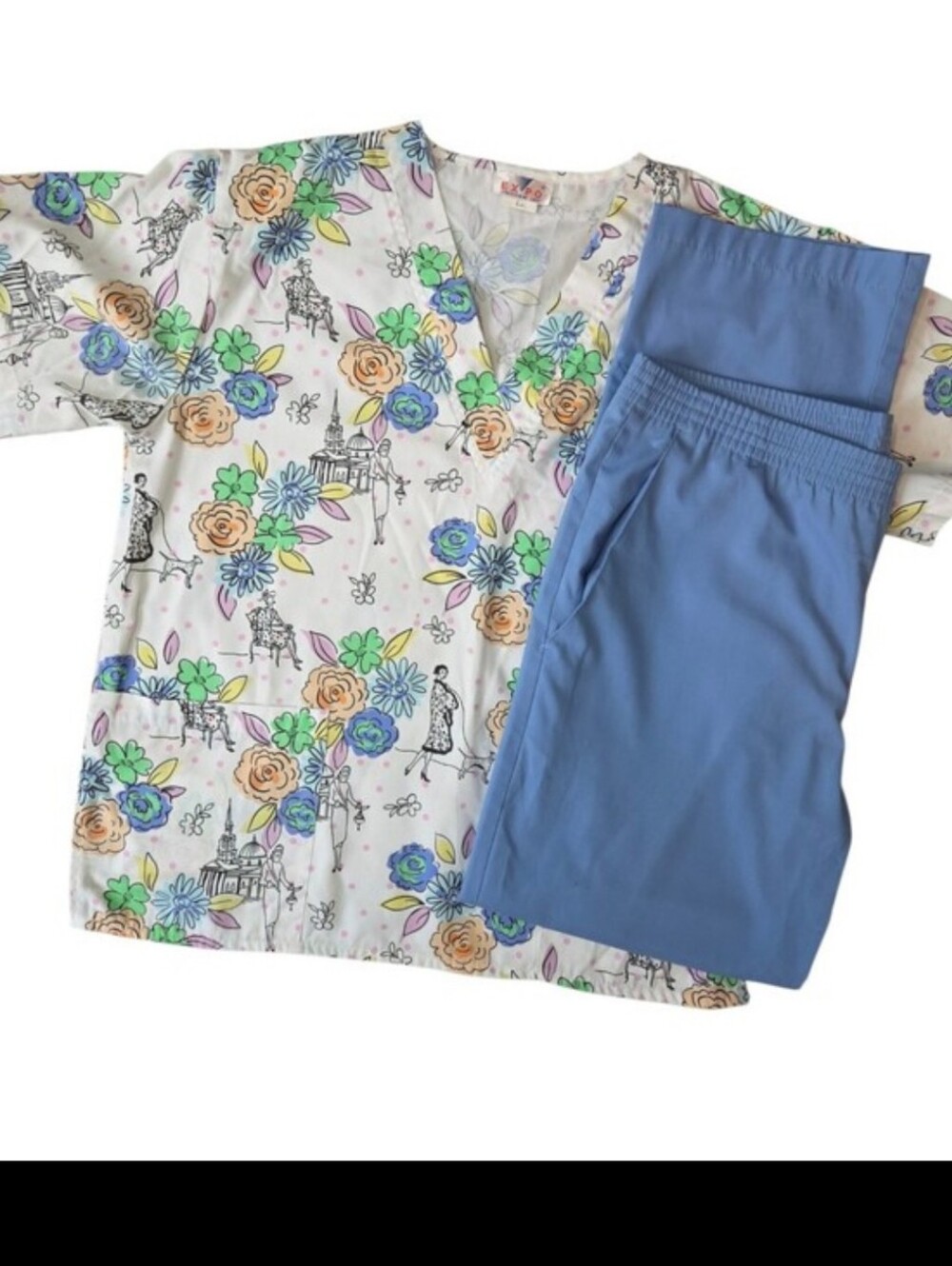 Flowers Scrub Set